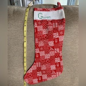Price ⬇️ Cross stitched Cotton Christmas Stocking.